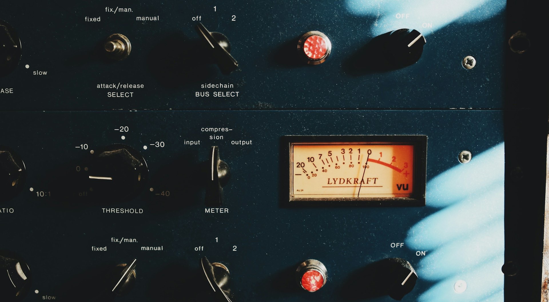 blue industrial machine