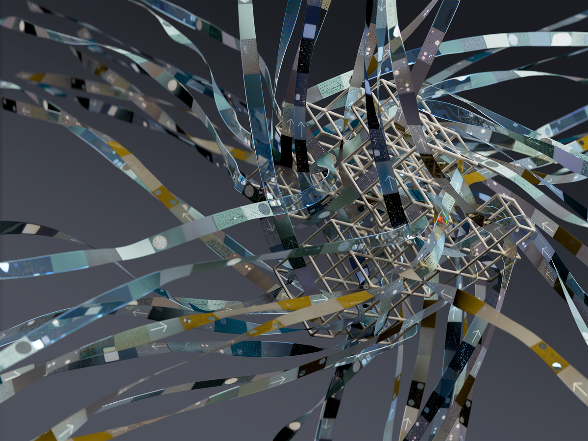 3d, abstrait, apprentissage automatique artificiel